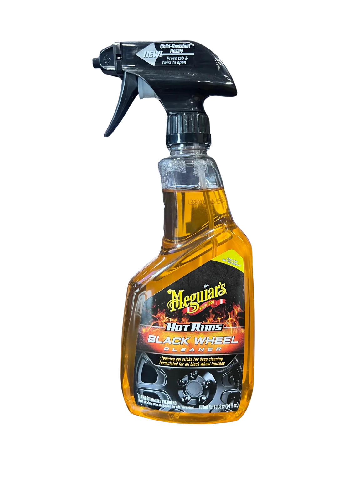 HOT RIMS BLACK WHEEL CLEANER 24 OZ