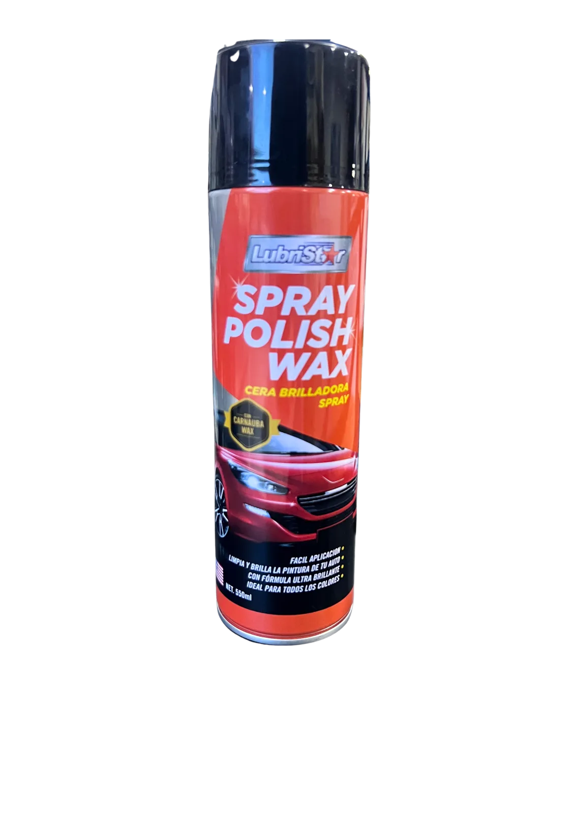 LUBRISTAR SPRAY POLISH WAX 550 ML